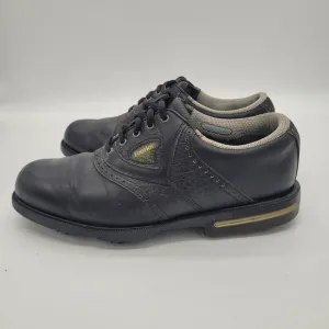 FootJoy Gel Fusion Oxford Golf Shoes Cleats Men's Size 8.5 Black