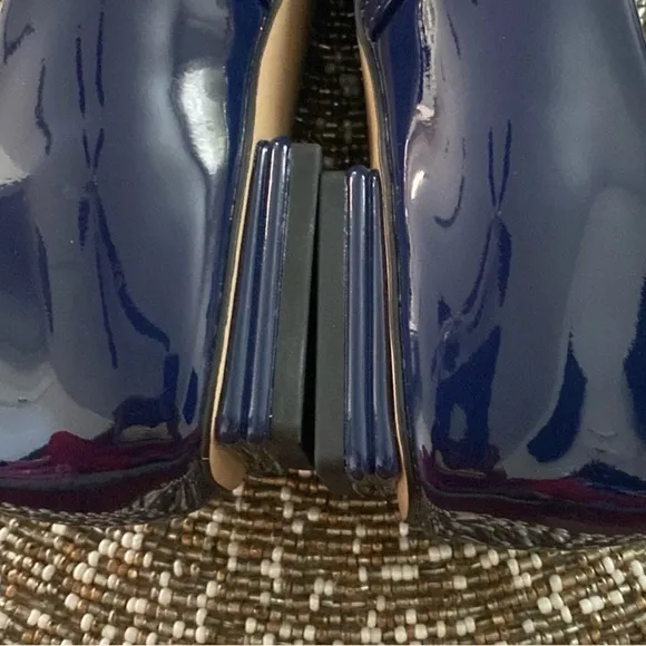Franco Sarto Blue Patent Mary Janes Tinsley Women's size 7 M NWOT ( V- 5)