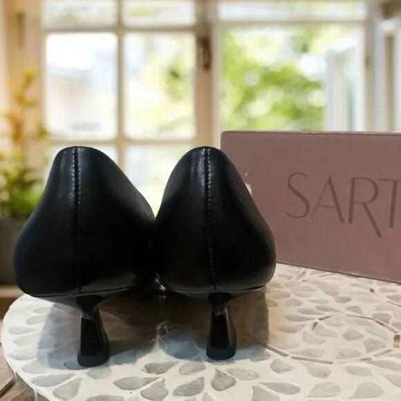 Franco Sarto Diva Women’s Leather Kitten Heel Pumps