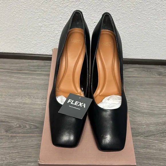 Franco Sarto Flexa Aela Pump In Black Leather