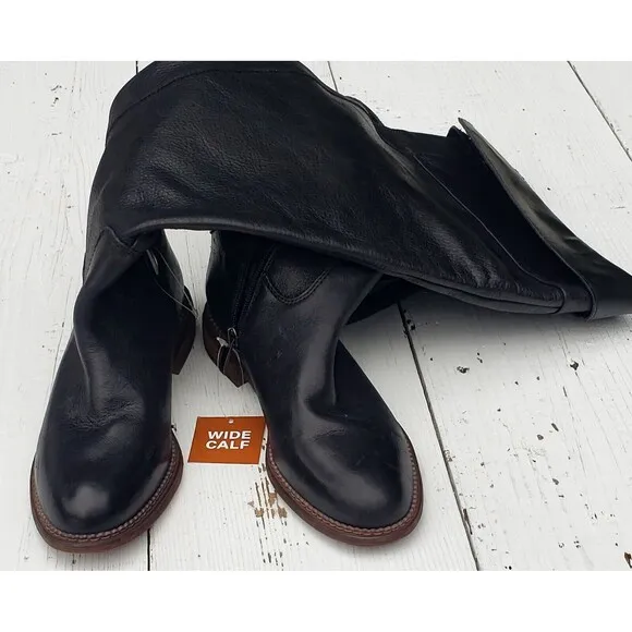 Franco Sarto L-Haleen WIDE CALF Women's Boots Leather High US 6.5 UK 4 EU 36.5