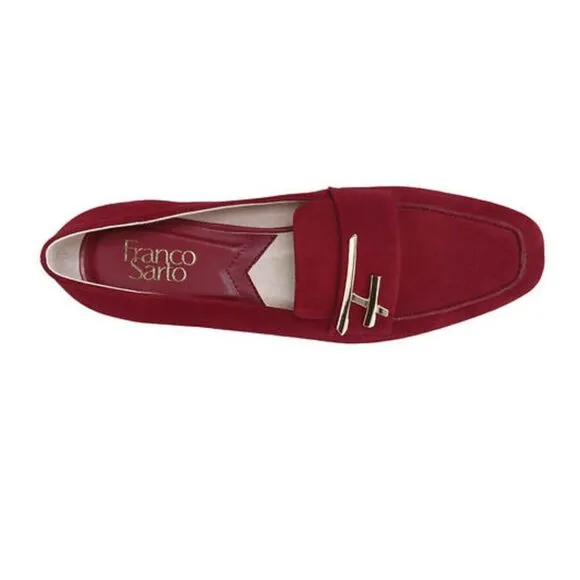 FRANCO SARTO Petola Loafers Women's Shoes In Deep Red