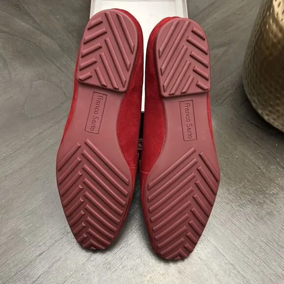 FRANCO SARTO Petola Loafers Women's Shoes In Deep Red