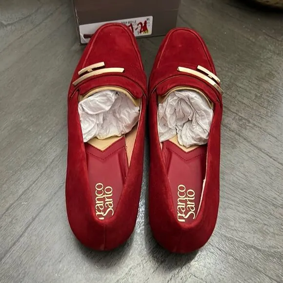 FRANCO SARTO Petola Loafers Women's Shoes In Deep Red