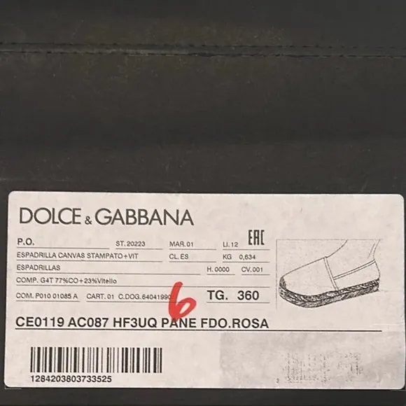 Free ship Friday Woman shoes Dolce &amp; Gabbana authentic 💕womans espadrillas