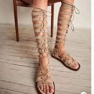 Free People Sun Chaser Tall Gladiator Sandals US 10