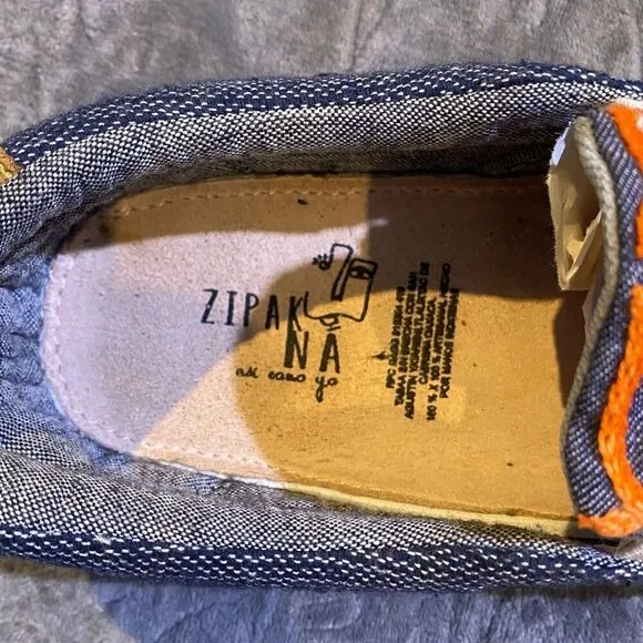 Frida Kahlo Hand Stitched Slip On Tennis Shoes Size 9