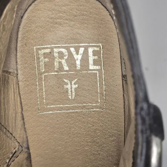 Frye‎ Womens Size 7.5 B Black Ankle Boots Janis Ring Short Bootie 3474176-BLK