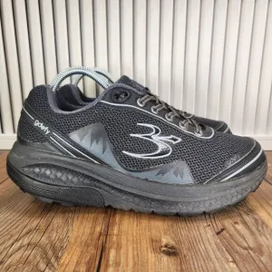 Gdefy Gravity Defyer Mighty Walk Mens 8 Black Comfort Pain Relief Walkers Shoes