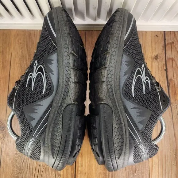 Gdefy Gravity Defyer Mighty Walk Mens 8 Black Comfort Pain Relief Walkers Shoes