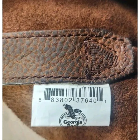 Georgia Boot 10.75&quot; Wellington Carbo-Tec Roper Farm Ranch Boots Mens Sz 9W Wide