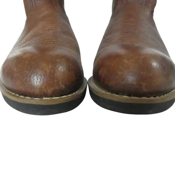 Georgia Boot Oiled Walnut Leather 12 inch Wellington Western Boots Mens 9.5 Wide
