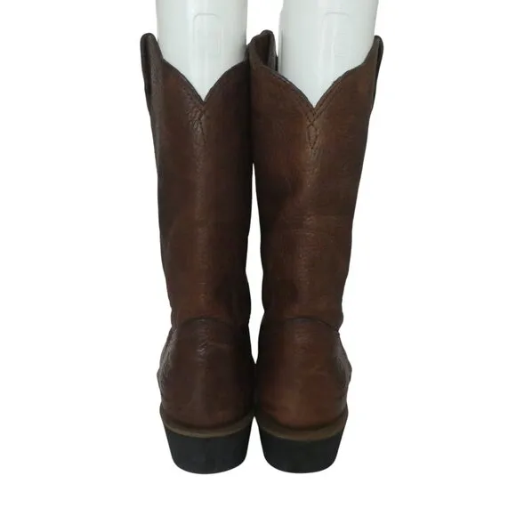 Georgia Boot Oiled Walnut Leather 12 inch Wellington Western Boots Mens 9.5 Wide