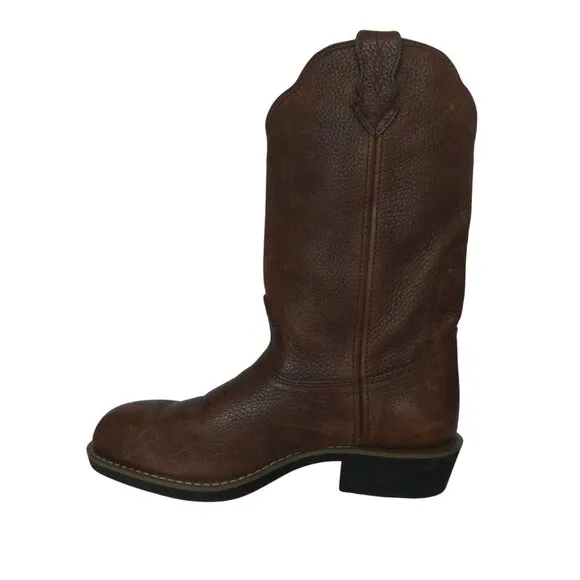Georgia Boot Oiled Walnut Leather 12 inch Wellington Western Boots Mens 9.5 Wide
