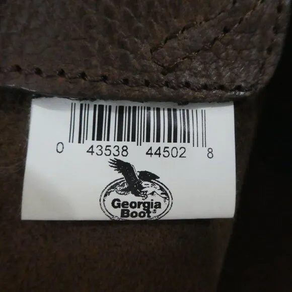 Georgia Boot Oiled Walnut Leather 12 inch Wellington Western Boots Mens 9.5 Wide