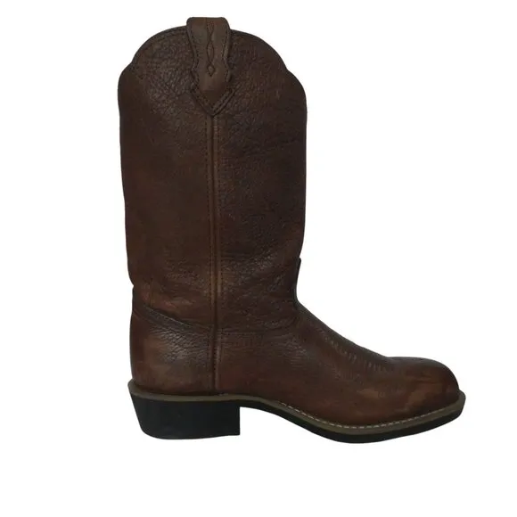 Georgia Boot Oiled Walnut Leather 12 inch Wellington Western Boots Mens 9.5 Wide
