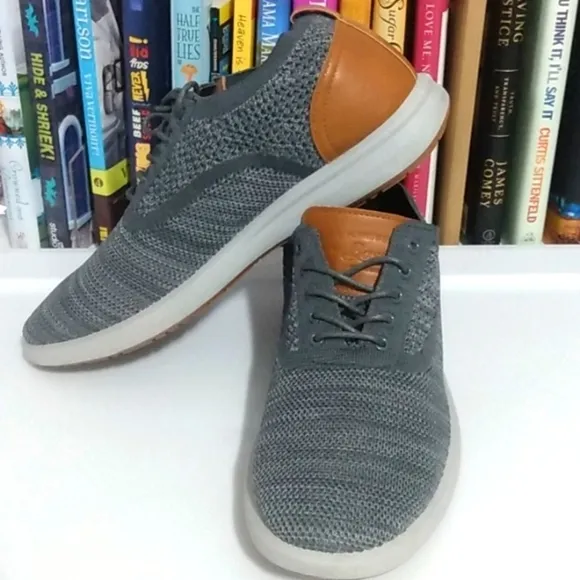 G.H. BASS CONNER KT GRAY COMFORT STRETCH OXFORD SHOES SIZE 10 NWT
