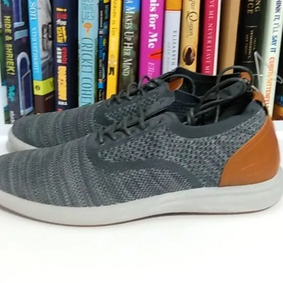 G.H. BASS CONNER KT GRAY COMFORT STRETCH OXFORD SHOES SIZE 10 NWT
