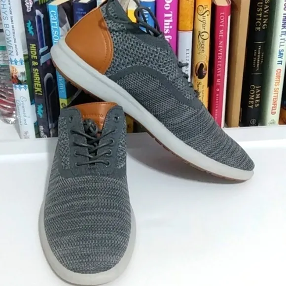 G.H. BASS CONNER KT GRAY COMFORT STRETCH OXFORD SHOES SIZE 10 NWT