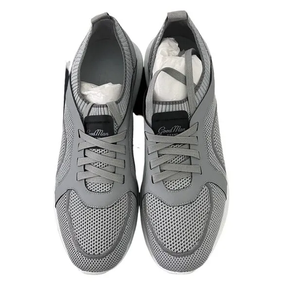 Good Man BrandKnit Trainers Gray Sneaker Shirts Size 12 Made in Italy MSRP $298