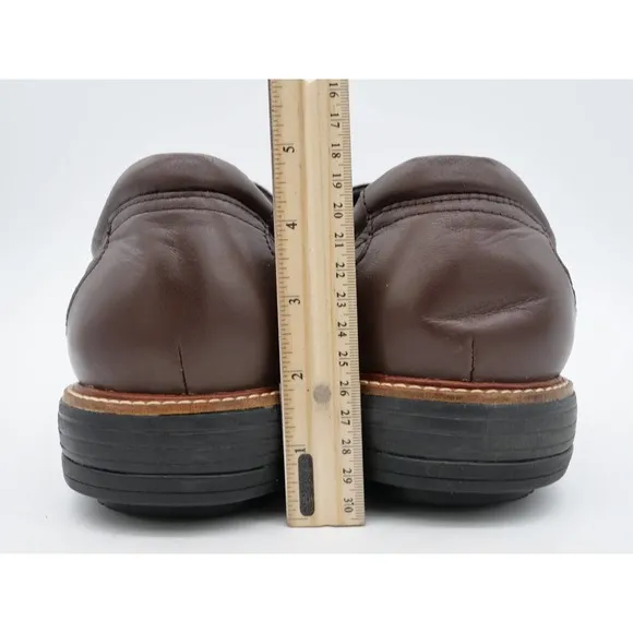 Gravity Defyer Loafers Mens 15 Brown Leather Pain Relief Comfort Dress Shoes