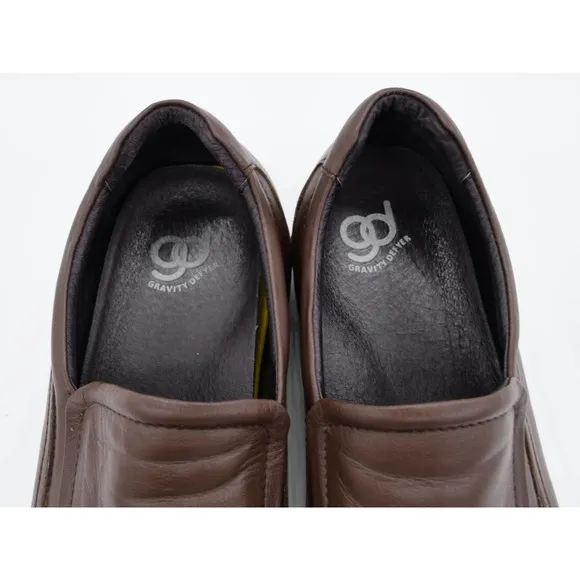 Gravity Defyer Loafers Mens 15 Brown Leather Pain Relief Comfort Dress Shoes