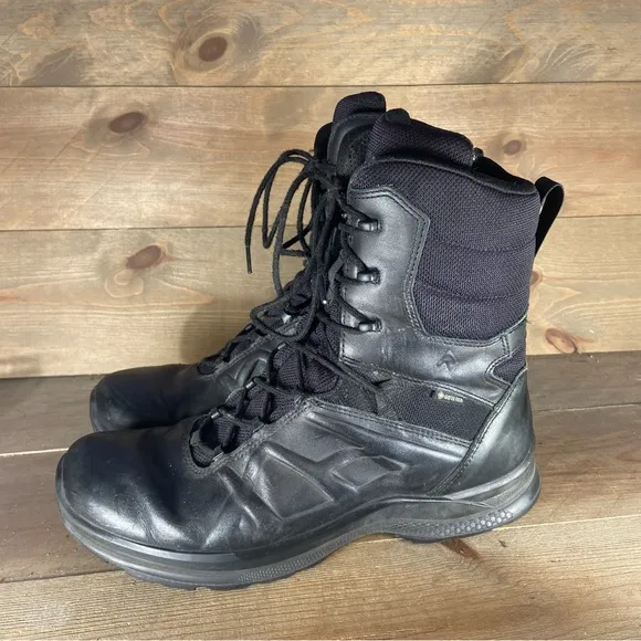 Haix black Eagle mens size 10.5 wide shoes black leather tactical boots