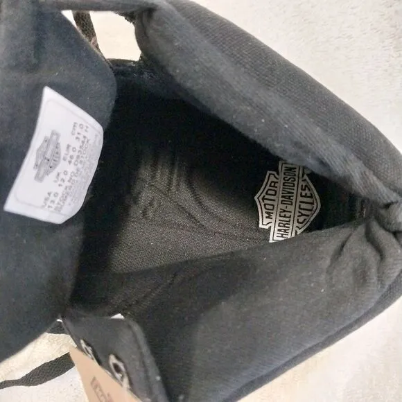 Harley Davidson Wrenford BlackCanvass Shoes Size 13 #B033