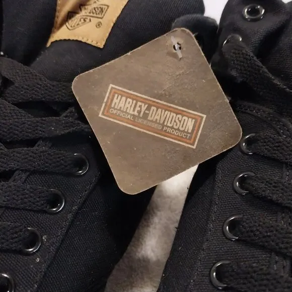 Harley Davidson Wrenford BlackCanvass Shoes Size 13 #B033