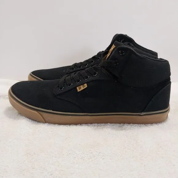 Harley Davidson Wrenford BlackCanvass Shoes Size 13 #B033