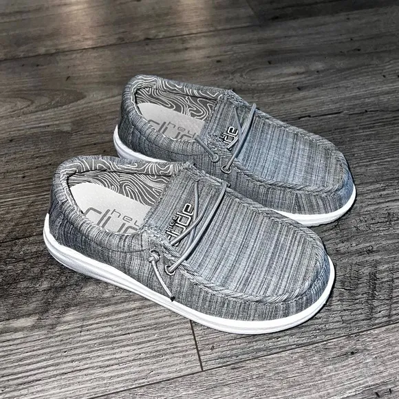 Hey Dude Wally Youth Linen Shoes