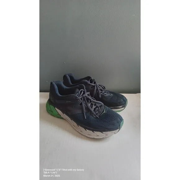 Hoka Clifton Running Shoes Cushioned Athletic Walking Blue Green Size?