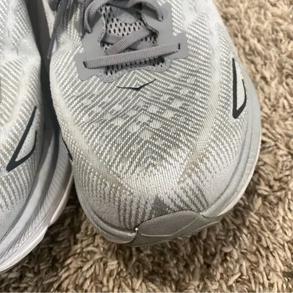 Hoka Men’s Clifton 9 Sneakers Shoes Size 15 Wide Gray