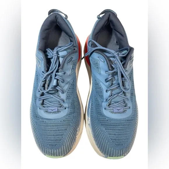 Hoka One One Bondi 7 Men’s 11.5 2E Wide Blue Running Shoes