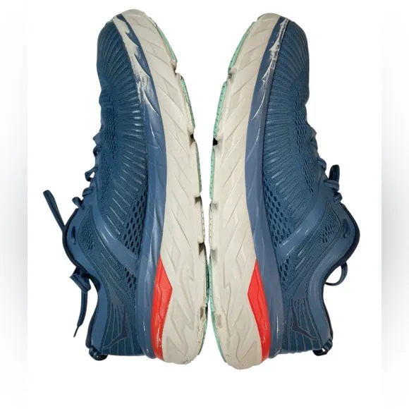 Hoka One One Bondi 7 Men’s 11.5 2E Wide Blue Running Shoes