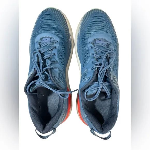 Hoka One One Bondi 7 Men’s 11.5 2E Wide Blue Running Shoes