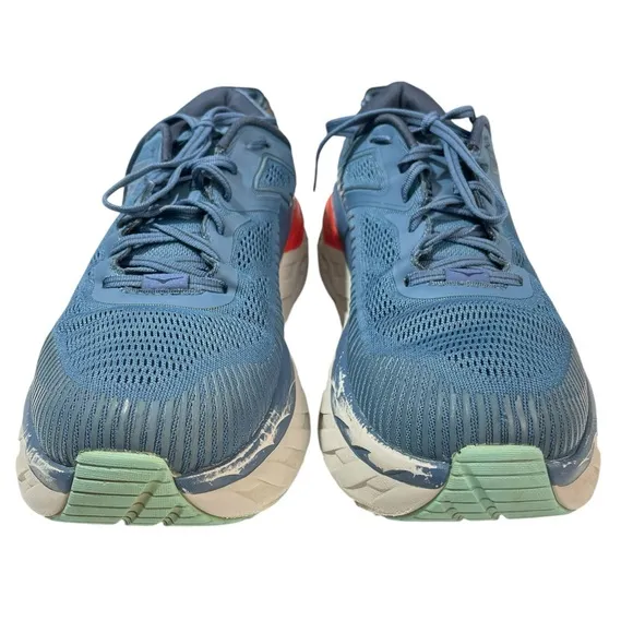 Hoka One One Bondi 7 Men’s 11.5 2E Wide Blue Running Shoes