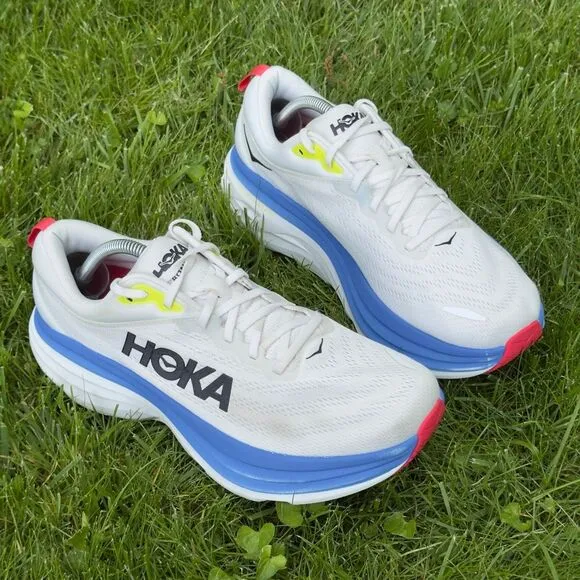 HOKA ONE ONE BONDI 8 WIDE - Men’s Running Shoes - SIZE 10 2E