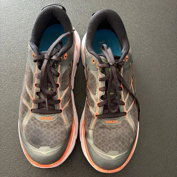 Hoka One One Clifton 2 Women's 8.5 Gray Comfort Running Walking Athletic Shoes