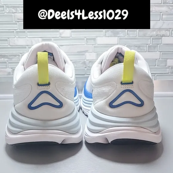 Hoka One One Gaviota 5 Running Mens Size 11.5 Wide (2E) White Blue Yellow