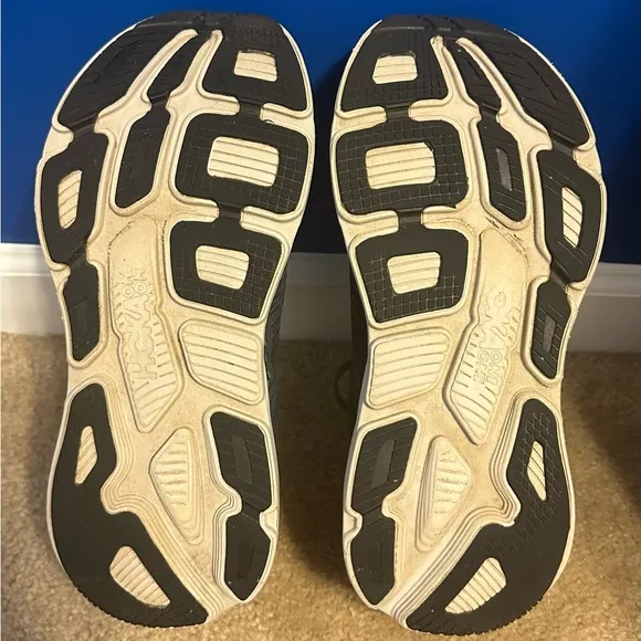 Hoka One One M Bondi 7 Wide Mens Size 10 2E Gray Running Shoes (1110530 TCHL)