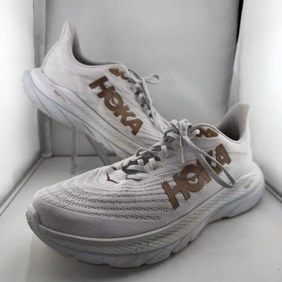 HOKA ONE ONE Mach 5 White Copper Men’s 11.5 Running Shoes 1127893 WCPP Comfort