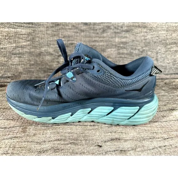 Hoka One One Men's Size 8.5 Gaviota 3 Blue Running Shoes Sneakers 1113520