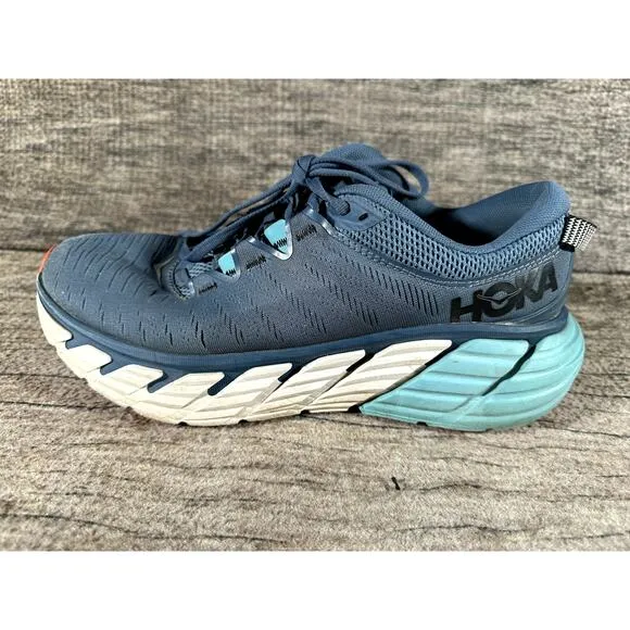 Hoka One One Men's Size 8.5 Gaviota 3 Blue Running Shoes Sneakers 1113520