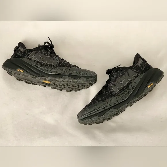 Hoka One One Men's Speedgoat 6 GTX 1155150 BCKT Black Gore-Tex Shoes 9.5 D size