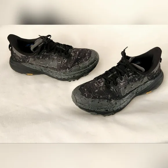 Hoka One One Men's Speedgoat 6 GTX 1155150 BCKT Black Gore-Tex Shoes 9.5 D size