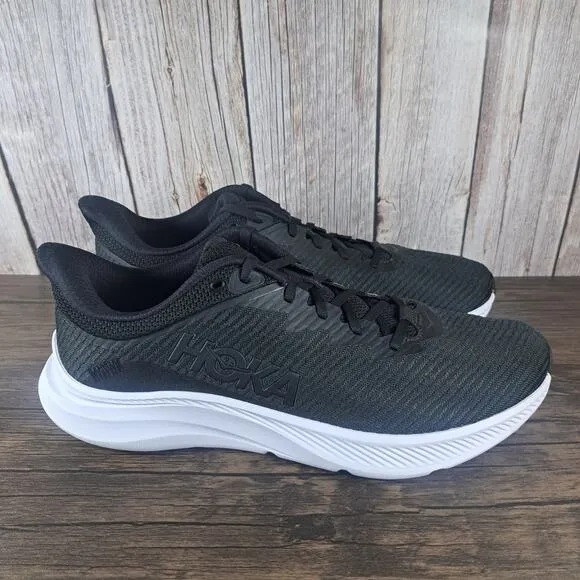 Hoka One One Solimar Running Shoes Men's Wide Sz 12 W (2E) Black White (VGC)