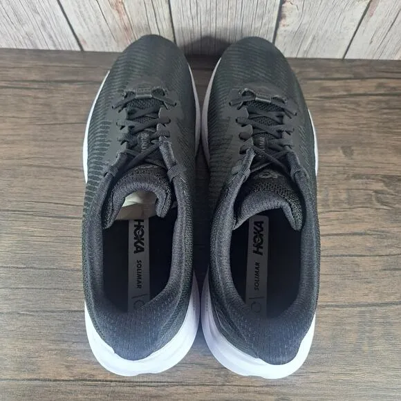 Hoka One One Solimar Running Shoes Men's Wide Sz 12 W (2E) Black White (VGC)