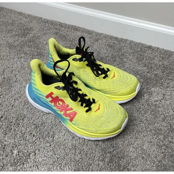 Hoka One One W Mach 5 Womens Running Shoes/Sneakers Size 7 B Evening Primrose