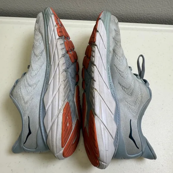 Hoka One One Womens Size 8 Plein Air Blue Fog Arahi 6 Wide Fit Running Shoes